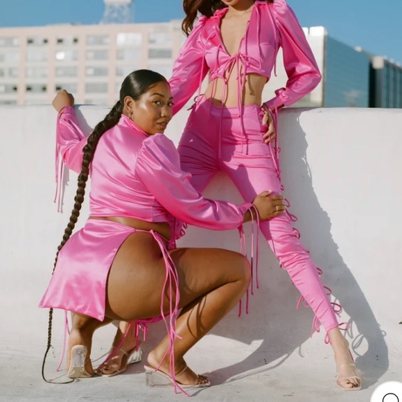 Laina Rauma THE PANELED SKIRT // PERFECT PINK - Picture 2 of 5